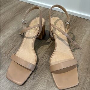 Lulu's Tan Block Heels